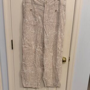 Lightweight Linen Blend Tan Pants